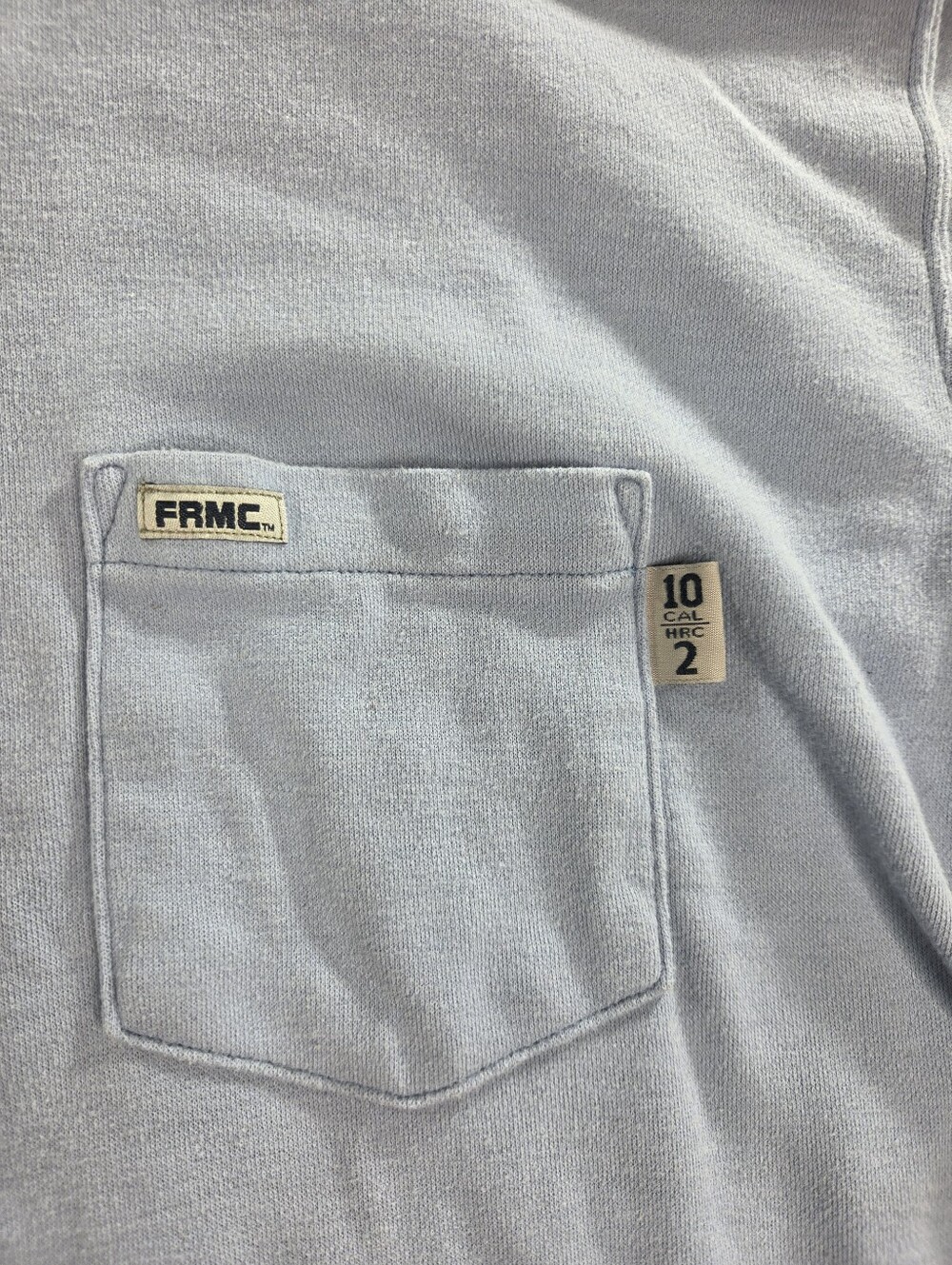 Tyndale FR Shirt Mens 2X Blue Henley FRMC 10 CAL HRC 2 Made USA Arc Rated - Picture 2 of 9